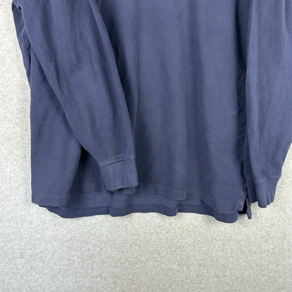 Ralph Lauren Polo‎ Mens Designer Long Sleeve Navy Polo Shirt XXL